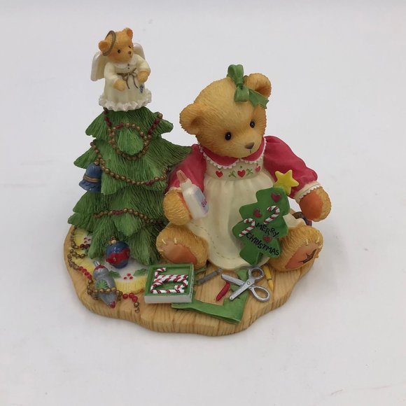 Cherished Teddies "Lynn" A Handmade Holiday Wish - Picture 1 of 9